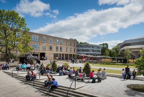 Students at a University of York open day Credit: Alex Holland